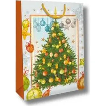 Set školních potřeb Torebka ozdobna Święta BN Choinka złota średnia