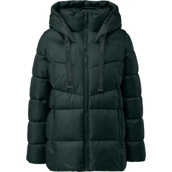 Dámské tričko s.Oliver prošívaná bunda s kapucí lahvově zelená Velikost: 34