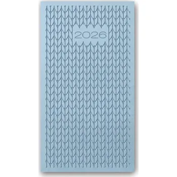 Kalendář Kalendarz kieszonkowy A6 2026 Vivella błękitny
