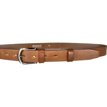 Opasek PENNY BELTS Kožený opasek 30-199-48 hnědý - 90 cm