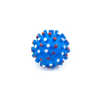 Hračka pro psa JK Animals Vinylový míč s bodlinami 8,5 cm, vinylová (gumová) hračka
