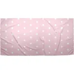 Sablio Ručník Bílé puntíky na růžové - 30x50 cm