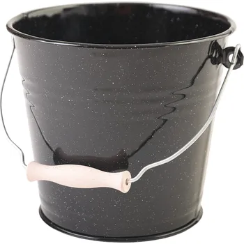 BERYL BERYL, Vědro 24 cm, 6 l, černý granit
