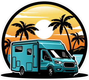 Samolepka na auto Barevný karavan 002 pravá (20 x 17,9) NÁLEPKA, FÓLIE, POLEPY, TUNING, VLASTNÍ TEXT, TISK, AUTOSAMOLEPKY.cz, SAMOLEPKY, OBRÁZEK, LOGO, VÝROBA, PRODEJ