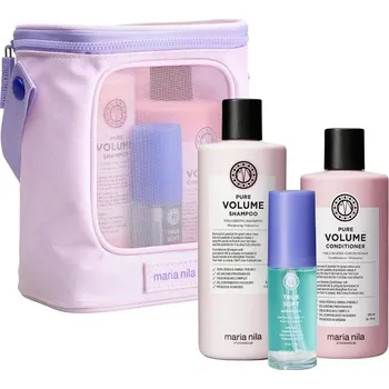 Kosmetická sada Maria Nila Pure Volume Gift Box 25 - Šampon 350 ml + kondicionér 300 ml + argan oil 30 ml Dárková sada