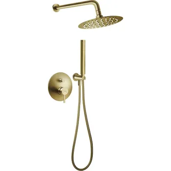 Vodovodní baterie Novaservis Sprchová sada podomítková Ciriculus, kartáčované zlato BCK7PBG-SET1-S