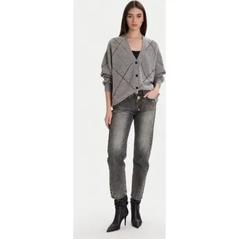 Dámský svetr ViCOLO Kardigan 77070F Šedá Regular Fit S