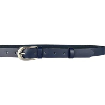Opasek PENNY BELTS Kožený opasek 2507-56 modrý - 105 cm