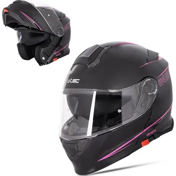 Helma na motorku W-TEC Výklopná přilba Venero Rosanero - S (55-56)