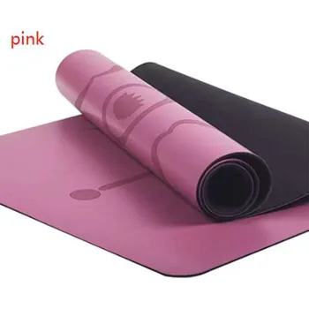 podložka na cvičení Gumová jóga podložka Sportago Amita 185x68x0,45 cm - růžová