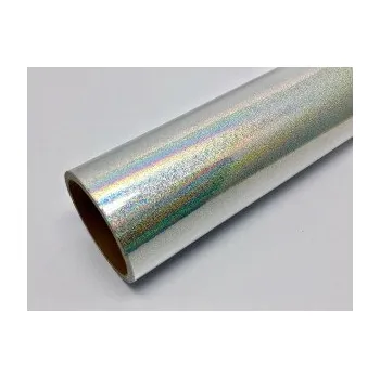 Polep vozidla SAMOLEPKA Fantasy holo gliter silver PRIME, stříbrná folie s holografickým efektem (61 x 200 cm) NA AUTO, NÁLEPKA, FÓLIE, POLEP, TUNING, VLASTNÍ TEXT, TISK, AUTOSAMOLEPKY.cz, POLEPY, OBRÁZEK, LOGO, SAMOLEPKY