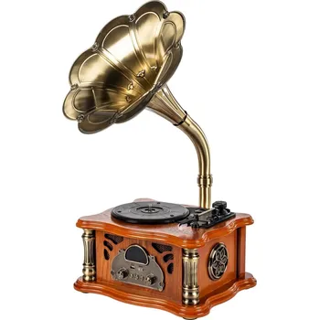 Gramofon Latone The Classic Horn Phonograph Brown Retro gramofon