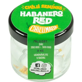 Semeno ChilliMaga Semínka chilli papriček Habanero Red 8 ks