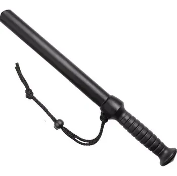 Teleskopický obušek OBUŠEK policejní typ PB 43cm + poutko (Černý polypropylénový policejní obušek, tvrdý a neohebný s tvarovanou rukojetí, dodáván vč. poutka...)