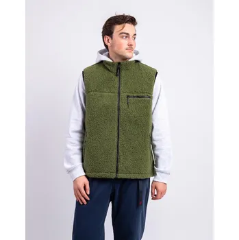 Pánská vesta Gramicci Reversible Sherpa Vest OLIVE/DUSTY NAVY M