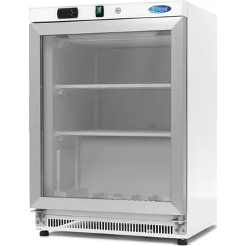 Mraznička – 200 l – bílá – se skleněnými dveřmi
