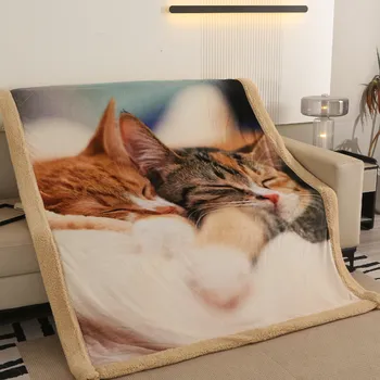 deka Apex textil Deka s beránkem - KOČIČÍ DUO 150 x 200 cm