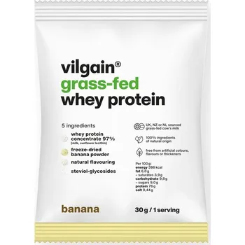 Protein Vilgain Grass-Fed Whey Protein – banán 30 g