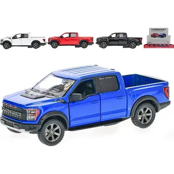 autíčko Auto Ford F-150 Raptor 12,5cm kov zpětný chod, 4 barvy Barva: Modrá