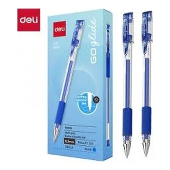 Długopis żelowy 0,5mm Daily niebieski (12szt) DELI