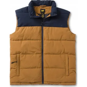 Caterpillar pánská pohodlná lehce zateplená vesta Arctic Zone béžová XL