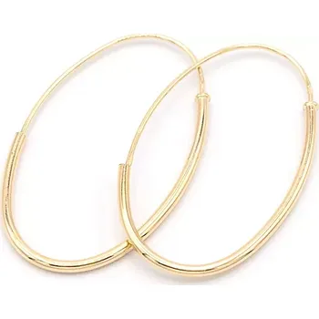 Náušnice Zlaté náušnice jemné ovály