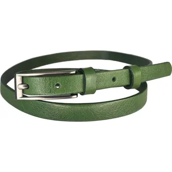 Opasek PENNY BELTS Kožený opasek 15-1-31 zelený - 80 cm