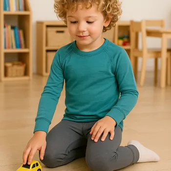 Dětský overall TERMOVEL Dětský set BABY PCE BLANC mentol/šedá VELIKOST: 110