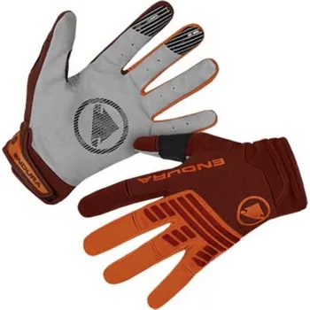 Cyklistické rukavice Pánské rukavice Endura Singletrack, oranžové