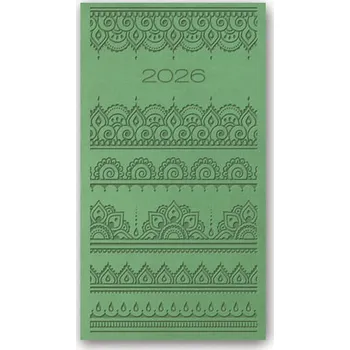 Kalendář Kalendarz kieszonkowy A6 2026 Vivella jasny zielony