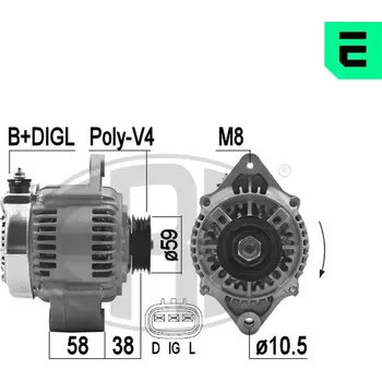 Alternátor ERA Alternátor ERA 209488A + DOPRAVA ZDARMA!