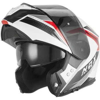 Helma na motorku Přilba N968 SHIFT, NOX (bílá,červená) 2026 XS