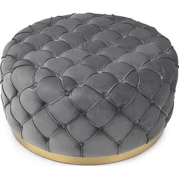 Nábytek CASARREDO MERRY čalouněná taburetka, tap.206 šedá