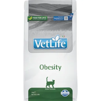 Krmivo pro kočku 2x2kg Farmina Vet Life Cat Obesity granule pro kočky
