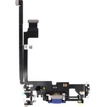 Nabíjecí a audio flex konektor pro iPhone 12 Pro Max - pacifický modrý