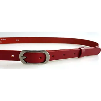 Opasek PENNY BELTS Kožený opasek 20-185-93 červený - 75 cm