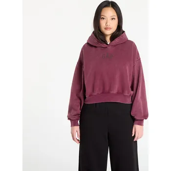 Dámská mikina Mikina GAP Logo Pullover Hoodie Tuscan Red Wash M