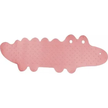 Protiskluzová podložka BocioLand Protiskluzová podložka do vany Krokodýl 33x90 cm, růžová