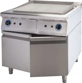 Kuchyňský gril ALBA E-GP-4/700 Elektrická grilovací deska Rýhování 1/3 &#8211; vařidlová část