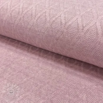 Pletenina jacquard Diamond light pink