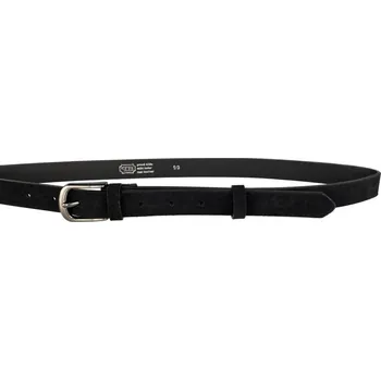 Opasek PENNY BELTS Kožený opasek 2503-63 černý semišový - 95 cm