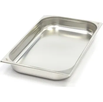 Dóza na potraviny Gastronádoba 1/1 GN – hloubka 6,5 cm – 53 x 32,5 cm – nerezová ocel