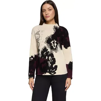 Dámský svetr BETTY BARCLAY dámský svetr fialovočernobéžový s kamínky