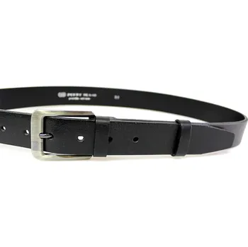 Opasek PENNY BELTS Kožený opasek 35-100-7-1-60 černý - 110 cm