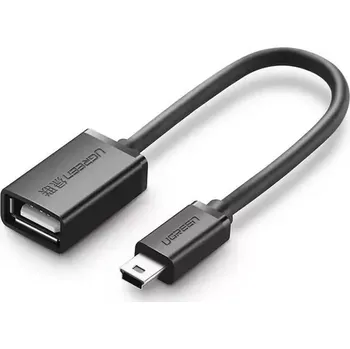 Kabel do PC UGREEN US249 Adaptér Mini USB (M) - USB-A (F) 0.15m černá (6957303813834)