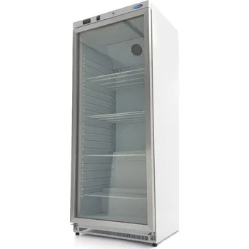 Chladnička – 600 l – bílá – se skleněnými dveřmi