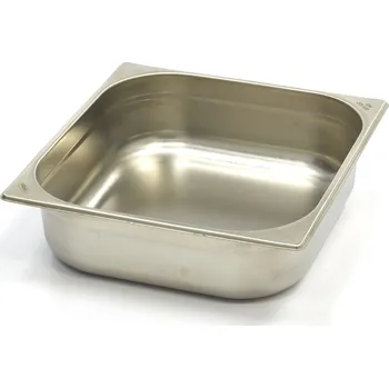 Dóza na potraviny Gastronádoba 2/3 GN – hloubka 10 cm – 32,5 x 35,4 cm – nerezová ocel