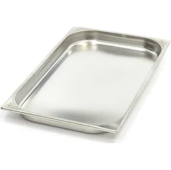 Dóza na potraviny Gastronádoba 1/1 GN – hloubka 4 cm – 53 x 32,5 cm – nerezová ocel