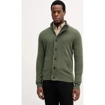 Dámský svetr Vlněný kardigan Barbour šedá barva, S, 91A