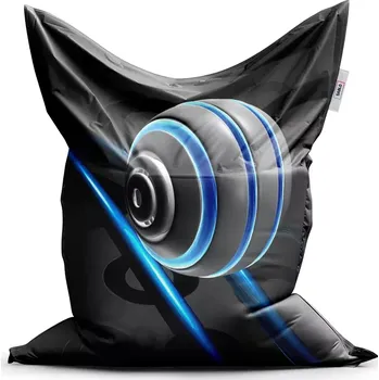 Sedací pytel Sablio Sedací vak Modrá koule - 200x140 cm